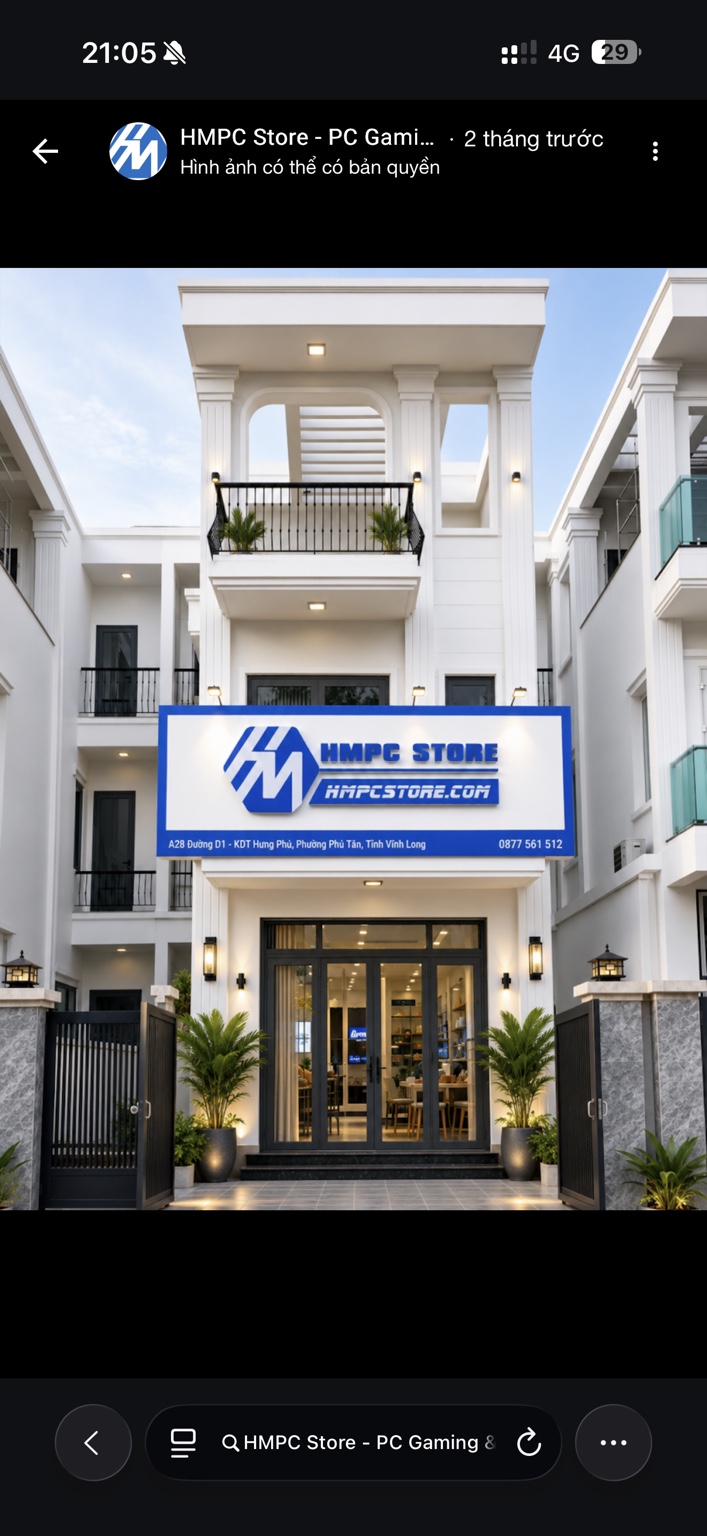 Mặt tiền showroom HMPC Store tại Vĩnh Long